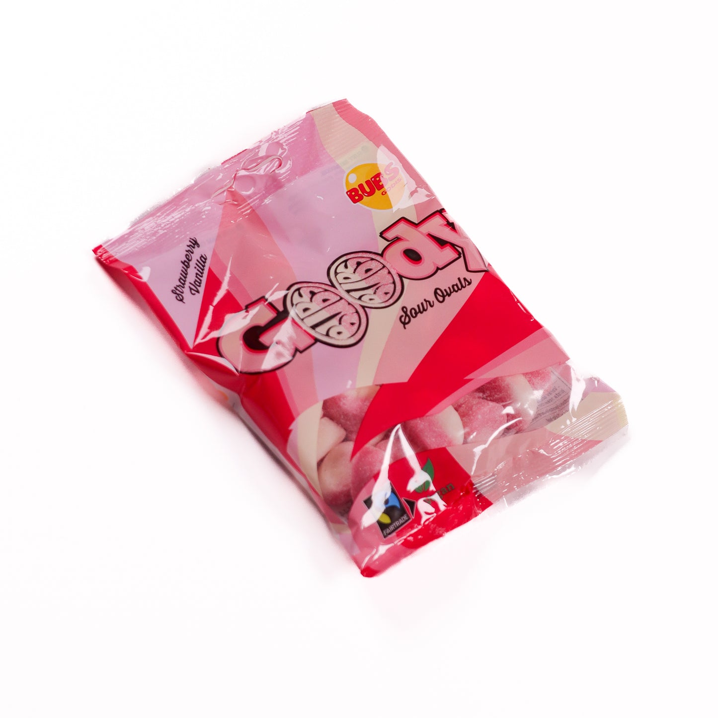 Bubs Goody Raspberry/Vanilla Ovals | Sold by Bag (90g)